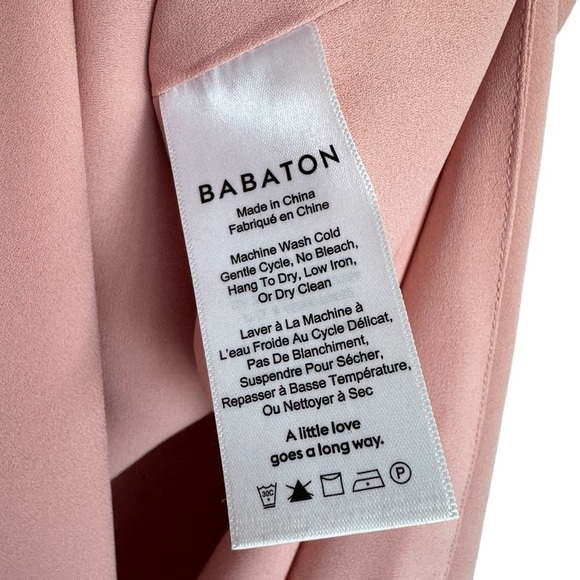 ARITZIA | BABATON Morris Racerback Top Pink Sleeveless V-Neck Flowy Blouse Small - Picture 4 of 8